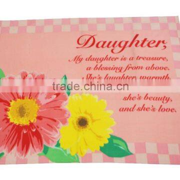 promotion gift soft plush fleece blanket with high quality