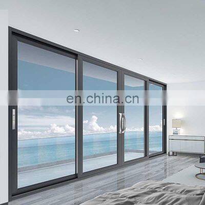 New design  glass aluminum alloy indoor safety sliding door