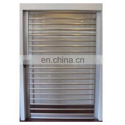 roll up door polycarbonate transparent roller shutter door