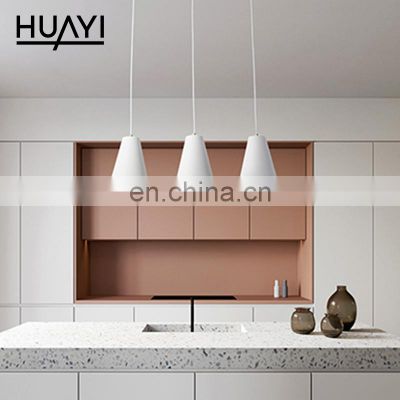 HUAYI Hot Design White Color Multiple Heads Indoor Living Room Hotel Modern Decorative E27 Chandelier