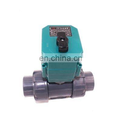 motorized actuator electric ball valve 2 way 3 way electric actuated pvc valve motorized pvc motorized valve