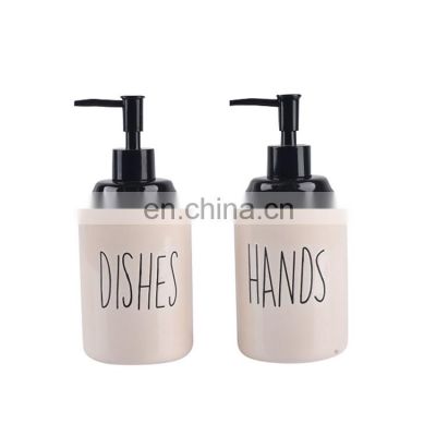 Wholesale soap dispenser ceramic bathroom accessory set lotion dispenser bathroom set