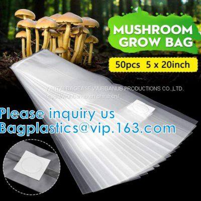 Growing Bag 20 Counts Mushroom Substrate Bag, Mushroom Grow Bag, Mushroom Myco Bag,Mushroom Spawn Bag