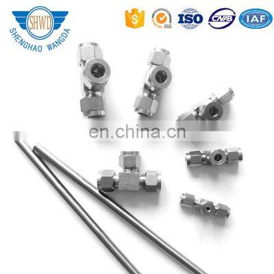 OD 3/8 Stainless Steel Tube Fitting 304/ 316 Equal Union Tee 3 Way Tube Connector photo-4