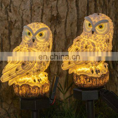 Outdoor Waterproof Ip65 Solar Owl Shape Garden Figurine Solar Led Garden Lights Solar Garden Lights Outdoor Waterproof Led