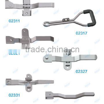 Container trailer door handle lock trailer door handle lock