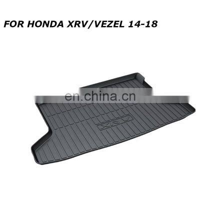 Anti Slip TPE Wearable Mats Antifouling Black Car Waterproof Rear Trunk Tray Case Carpet for HONDA XRV VEZEL14-18 Easy Clean photo-4