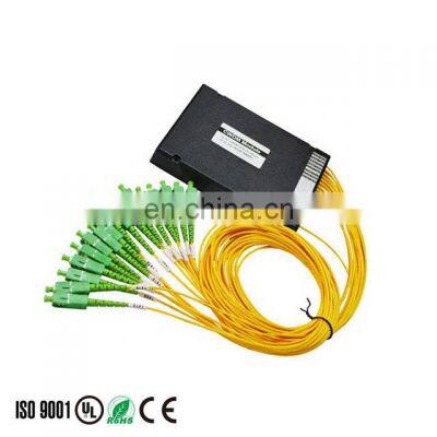 SC APC UPC 1 x 8 Fiber Optic PLC Splitter SC Splitter ABS Box Type Splitter