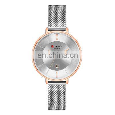 CURREN 9037 Special Stainless Steel Strap Ladies Watch High Quality Complete Calendar Ladies Watch Ladies Fashion Casual Watch