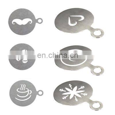 2021 Trending Selling Products Barista Stencil Stainless Steel 6 Pcs Set in Good Price From Indian Manufacture Seller photo-3