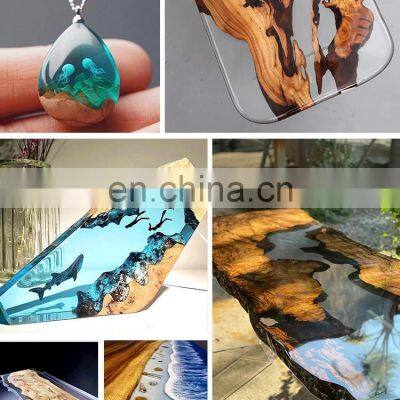 Epoxy Resin ab Glue River Table Handmade Diy Ultra-clear Crystal Drop Glue Potting and Sealing Painting Specimen Hard Glue Craft photo-3