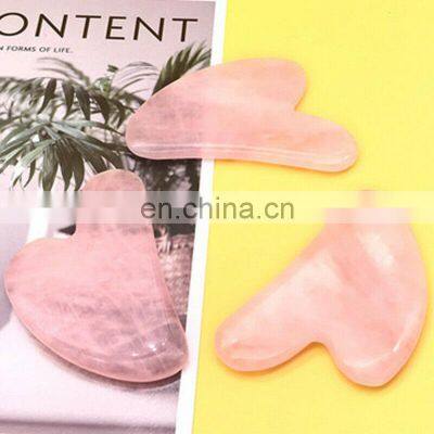 Heart Shaped Pink Quartz Gua Sha photo-5
