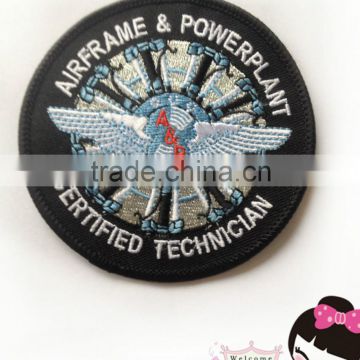 Custom fabrics badge embroidery patch airframe & powerplant plane