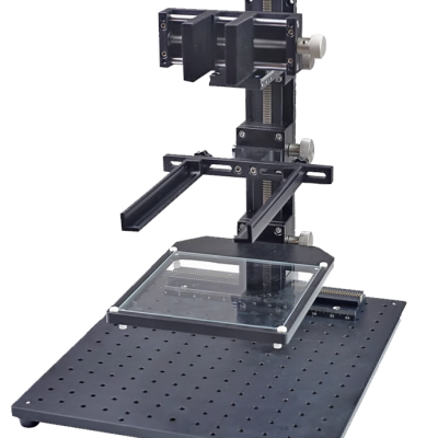 Excellent Machine Vision Camera Stand is largely used for Demo at Lab/institude, University, or small factory ( none automatic ) or private inspection to fix the camera, lighting, lenses; moving up & down to make working distance variable