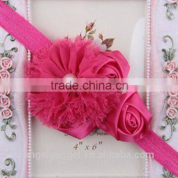 Fabric Large Flower Hair Accessory Pretty Fashion Accessories co Ltd Rose Flower Hairband MY-AB0063 photo-5