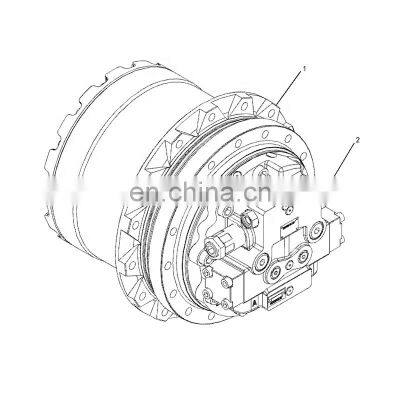 Excavator Hydraulic Motor Parts 312B 312C 312D Travel Gearbox 1858528