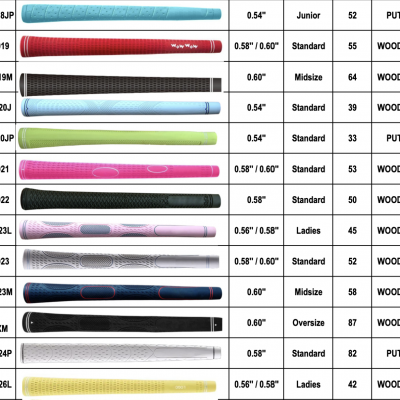 OEM Fashion Golf Grip With Half Cotton Core Size 0.58''/0.60'' 52g With 1.7-1.8mm Thickness for Wood/Iron photo-5
