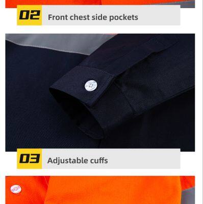 Summer Work Clothes With Bright Reflective Stripes, Comfortable and Breathable Boutique Men's and Women's Styles photo-5