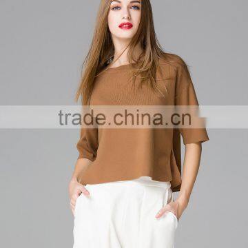 Fashion design knit sweater custom knit sweater for girls