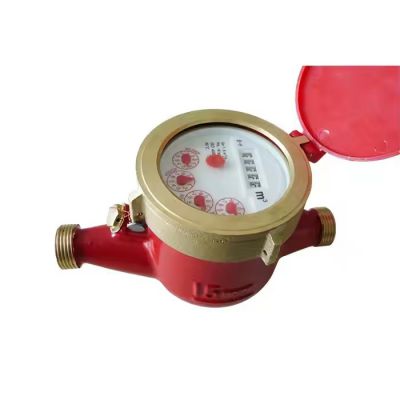 Class B Size 15-50 Copper Shell Multi Jet Dry Type Hot Water Meter