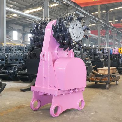 Wear Resistant And Durable 6-9 Ton Excavator Parts TD 150B Hydraulic Rotary Horizontal Drum Cutter