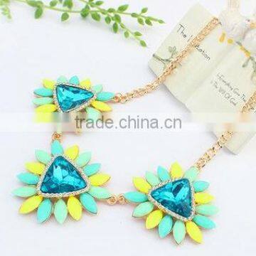 2015 New Colorful Flower Necklaces Jewelry Woman Gift photo-2