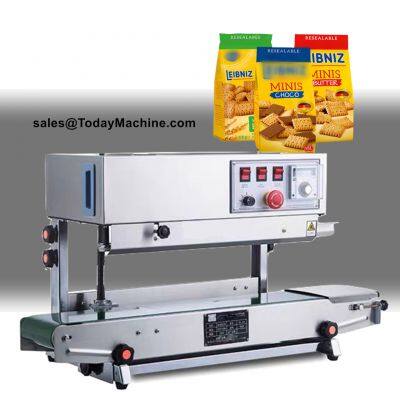 Vertical Nitrogen Continuous Film Pouch Potato Chips Aluminum Plastic Bag Heat Band Sealing Machine photo-3