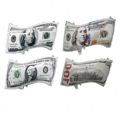 US Money Dollar Bill Muster Aluminiumfolienballon 100 Nennwert Geburtstagsthematisierte Partydekorationselemente