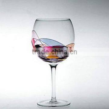 CE/EU/FDA/SGS/LFGB HIGH QUALITY CHRISTMAS PAINTED WINE GLASS HAND MADE WINE GLASS photo-4