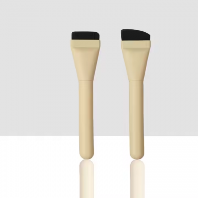 Wake up Synthetic Bristle Thick Flat Makeup Brush Set Foundation Brush for Face Use With Shaving Brush photo-5