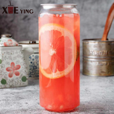 Factory Wholesale Price Disposable Transparent Bubble Tea Coffee Pet Cans Plastic Juice Bottles Pet Cans for Beverage photo-5
