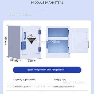 Polypropylene Hazardous Chemical Cabinet | Lockable, Spill Tray Included, Corrosion-Resistant | for Science Labs & Medical Clinics photo-3