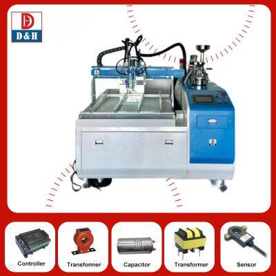 High Voltage Transformer Ignition Coil Transformer 2 Parts Polyurethane Resin Dispenser Robot Machine photo-1