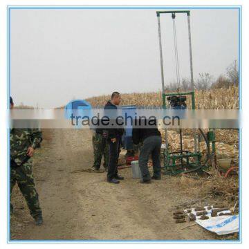 Taking soil sampling working site, HF80A soil sample drilling rig