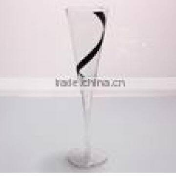 2015 Eco-Friendly and transparent Colored Champagne glass Factory outlet