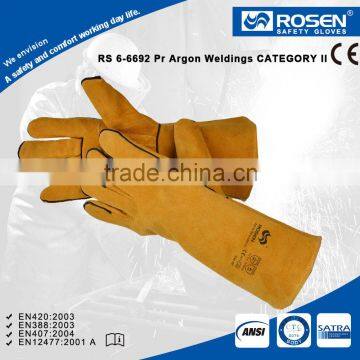 RS SAFETY Industrial leather hand gloves in combined welding and Worker gloves