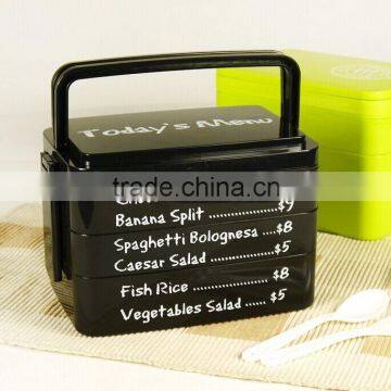 2015 Newest Europe Biggest 4 layers lunch box, microwave lunch box, Portable handheld lunch box