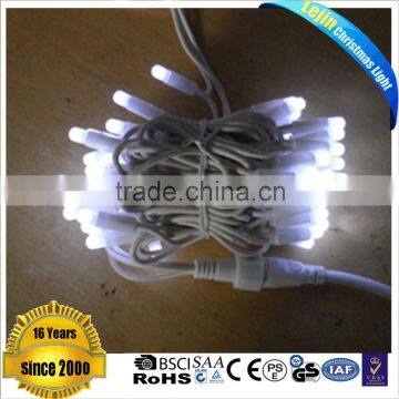 CE RoHS GS 5000-6500k white led light chain With rubber wire from china supplier