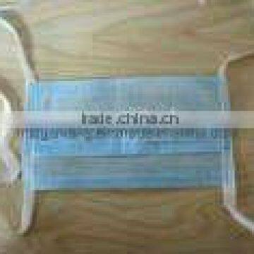 Disposable Non-woven PP White Blue Green Face Mask With Ties photo-2