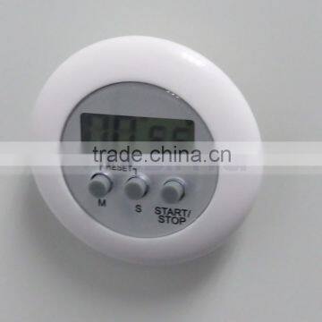 2.5 Inch 4 Digit Minute/Second LCD Round Refrigerator Countdown Timer