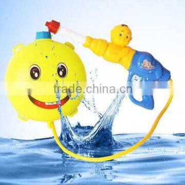 Pop funny cheap plastic toy backpack water gun