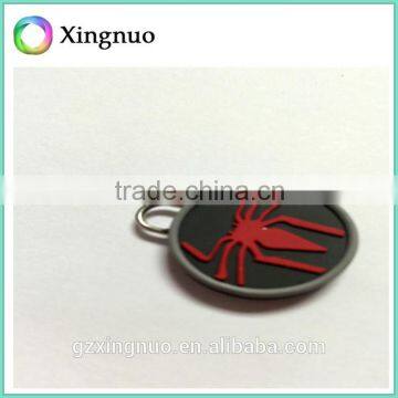 2D customzied logo Silicone zipper for garment for bag