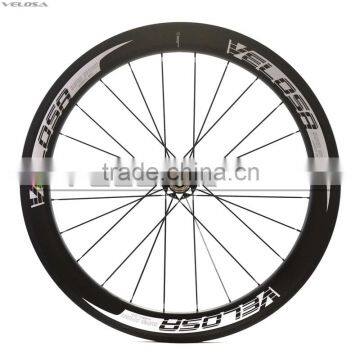 Velosa Logo Carbon Bicycle Wheels With Bitex R51 Hub 700C Chinese Carbon Road Wheelset 60mm 25mm Wide photo-5