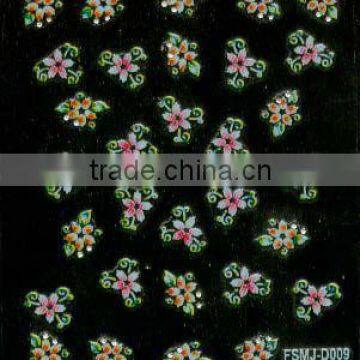 dazzle shivering flower nail cover stickers