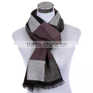 Unisex Soft Warm Plaid Check Winter cotton Scarf With Fringe 5 colors