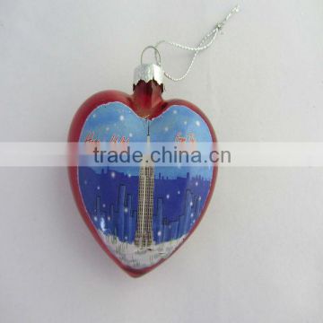 glass heart ornaments,christmas glass ornaments