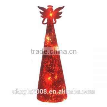 2016 Home DecorationHand Blown LED Mercury Glass Angle Christmas Tree