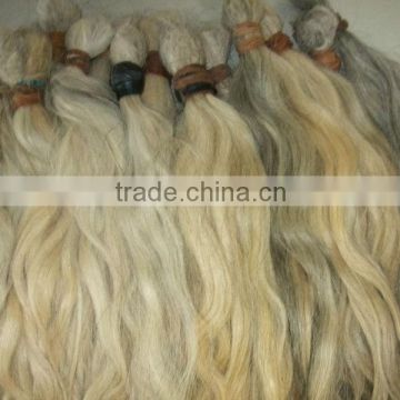 Gray straight Chinese virgin hair weave