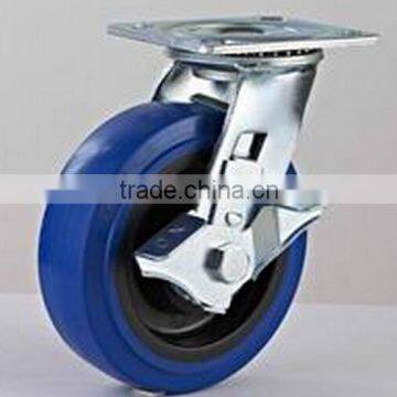 swivel caster with brake