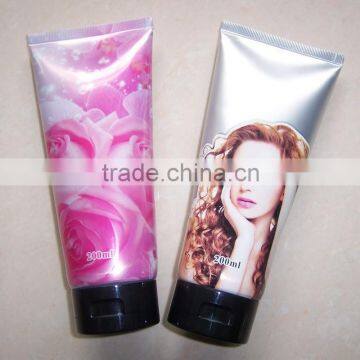 200ml aluminum laminated tube with flip top cap for shampoo packaging